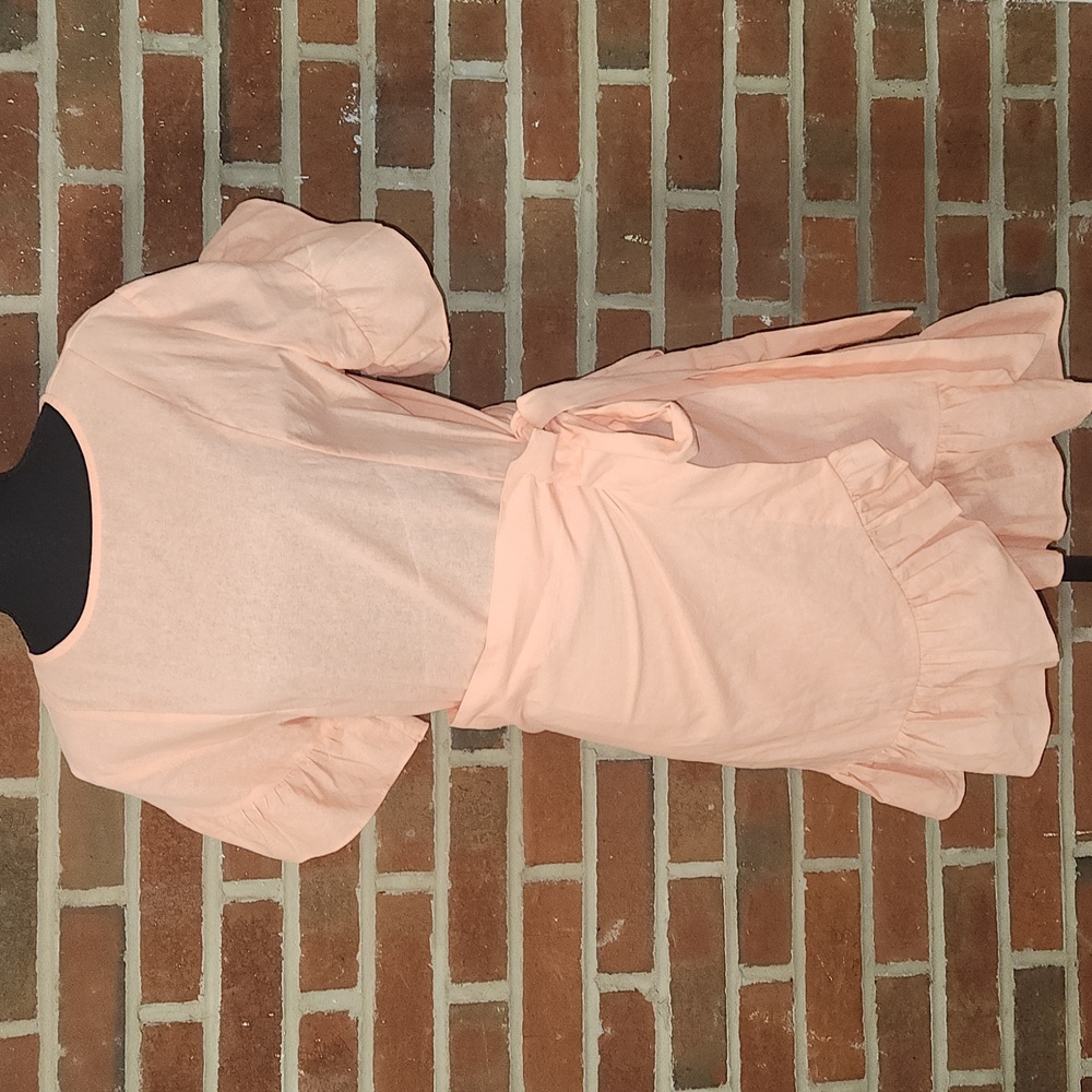 Pink Lily wrap dress, size Large